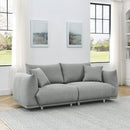 78.8" Modern Couch for Living Room Sofa,Solid Wood Frame and Stable Metal Legs, 2 Pillows, Sofa Furniture for Apartment