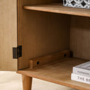 Rustic Hand-Carved Wooden 2-Door Cabinet by HouseOfZazla