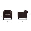 Josephine 33" Upholstered Accent Chair, Deep