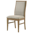 Dreydon - Upholstered Dining Side Chair (Set of 2) - Light Brown by HouseOfZazla