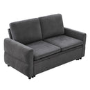 Convertible Sofa Bed Loveseat With Adjustable Backrest And USB Ports by HouseOfZazla