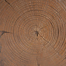 Amira Outdoor and Indoor Stump Shape MGO Side Table Brown Finish