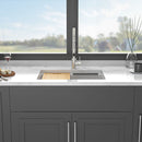 Quartz Kitchen Sink, Composite Workstation, Undermount