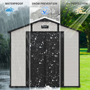 8x10 FT Plastic Outdoor Storage Shed