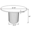 Chesley - Round Dining Table - Natural by HouseOfZazla