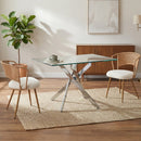 Wicker Dining Chairs - 2-Piece Set - Farmhouse Style