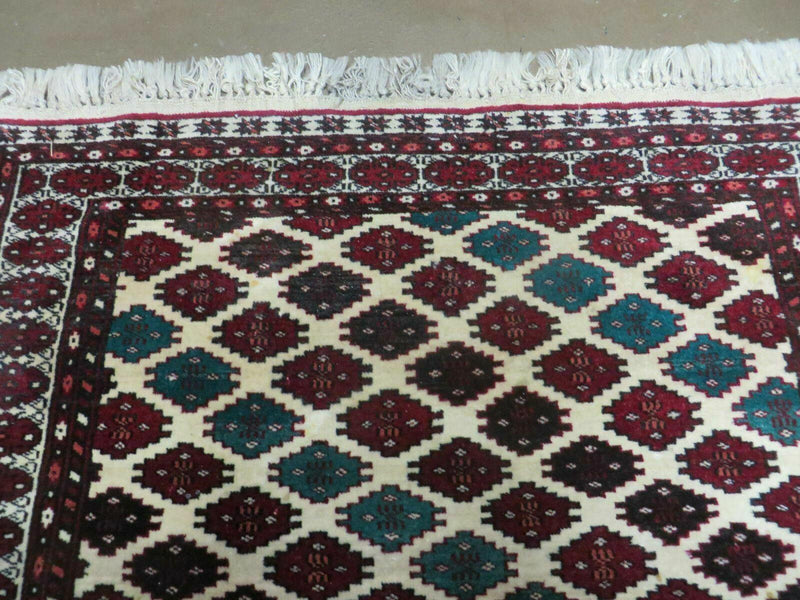 3' X 4' Vintage Handmade Pakistan Bokhara Turkoman Balouch Wool Rug Mat Nice