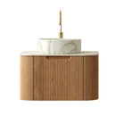 DINA 24" Bathroom Vanity With Ceramic Sink and Floating Cabinet by HouseOfZazla