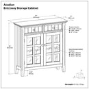Acadian - Entryway Storage Cabinet - Brunette Brown