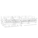 Super Comfort Oversized Modular Sectional Sofa by HouseOfZazla