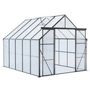 Double Door Polycarbonate house Raised Base And Anchor Aluminum Heavy Duty Walk In houses For Outdoor Backyard In All Season by HouseOfZazla