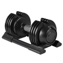 22Lbs Adjustable Dumbbell Steel And Plastic - Black by HouseOfZazla