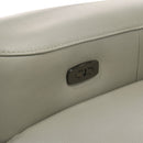 Jayke - Power Motion Sectional Sofa - Light Gray Top Grain Leather Match by Unique Piece Furniture