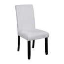 5-Piece Round Dining Table set, 43-Inch Modern Dining Table and 4 Upholstered Chairs for Dining Room, Kitchen Room, Living Room, Easy Assembly