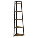 5 Tier Corner Bookcase - Brown by HouseOfZazla