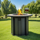 30" Propane Gas Fire Pit Table with Mosaic Ceramic Tabletop by HouseOfZazla