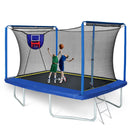 New YC 8ft by 12ft Rectangular Trampoline with Basketball Board and Ladder by HouseOfZazla