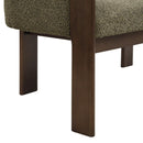 48.5" Upholstered Solid Loveseat (Walnut+Green) by HouseOfZazla