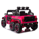 24V Ride On Large PickUp Truck car for Kids,ride On 4WD Toys with Remote Control,Parents Can Assist in Driving,Bluetooth music version,Pickup truck design with spacious storage in the rear.