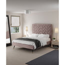 Crosby - Bed With Upholstered Headboard And Slats by HouseOfZazla