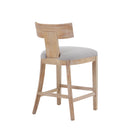27" Counter Stools Set of 2, Upholstered Counter Height Bar Stools by HouseOfZazla