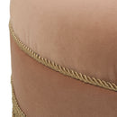 Yolanda - Round Upholstered Accent Ottoman by HouseOfZazla