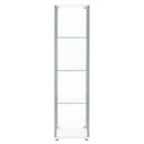 Bellatrix 3-shelf Clear Glass Curio Cabinet White