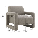 Glenda - Accent Chair - Gray Chenille by Unique Piece Furniture