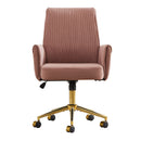 Ergonomic Mid-Back Office Chair With Striped Fabric by HouseOfZazla