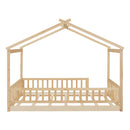 Bed House Bed Frame With Fence by HouseOfZazla