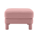 Modern Pink Polyester Ottoman