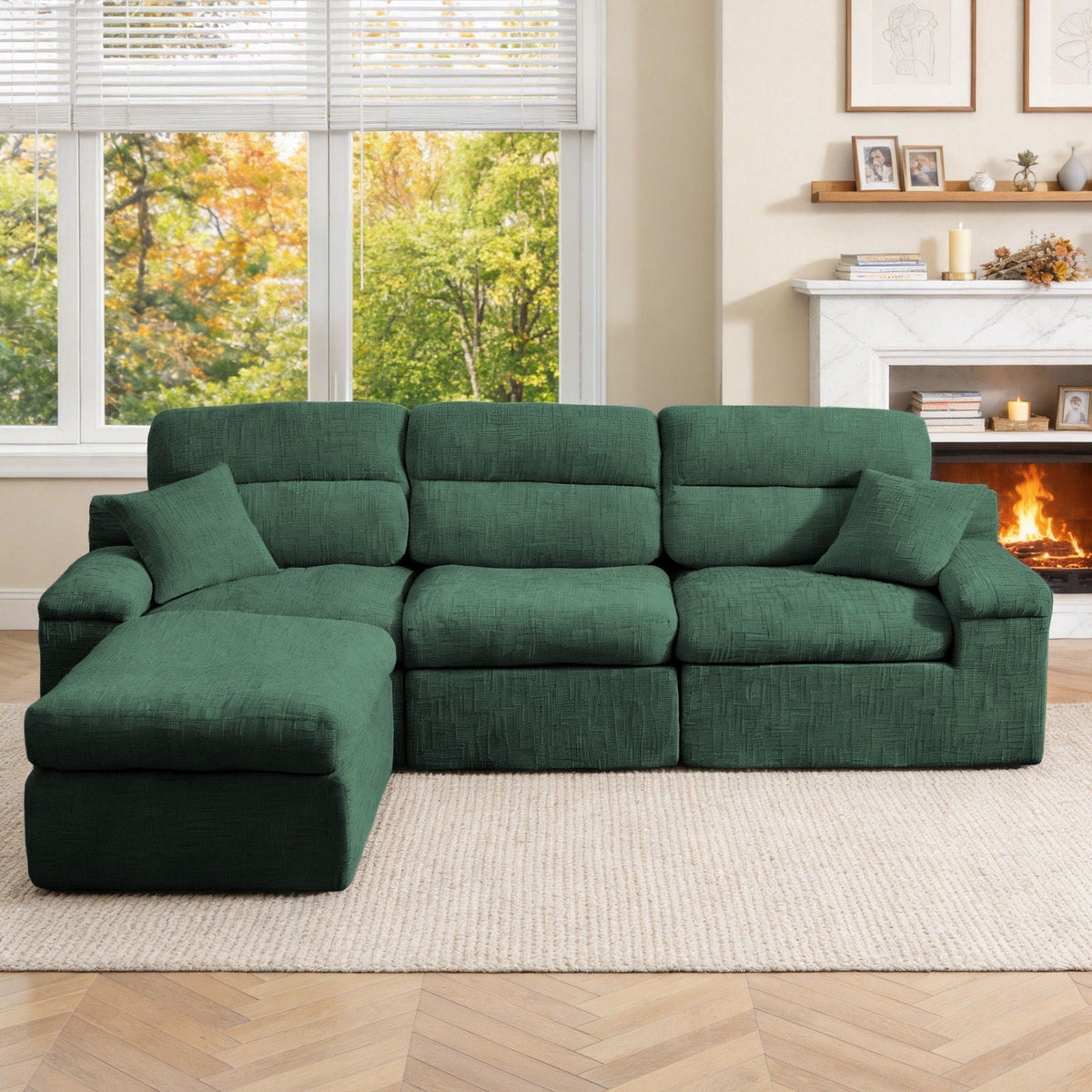 Corner Chaise Sofa With High Backrest, photo 11 of 16