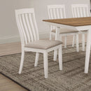 Dining Side Chair Set (2 Pieces) - Off White by HouseOfZazla