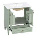 Freestanding Vanity With 1 Drawer & 2 Soft Close Doors With Door Mounted Storage by HouseOfZazla