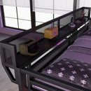 Loft Bed With Desk And Charging Station With Stairs And Light by Unique Piece Furniture