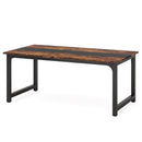 Large Computer Desk With Steel Frame for Home Office Workstation by HouseOfZazla