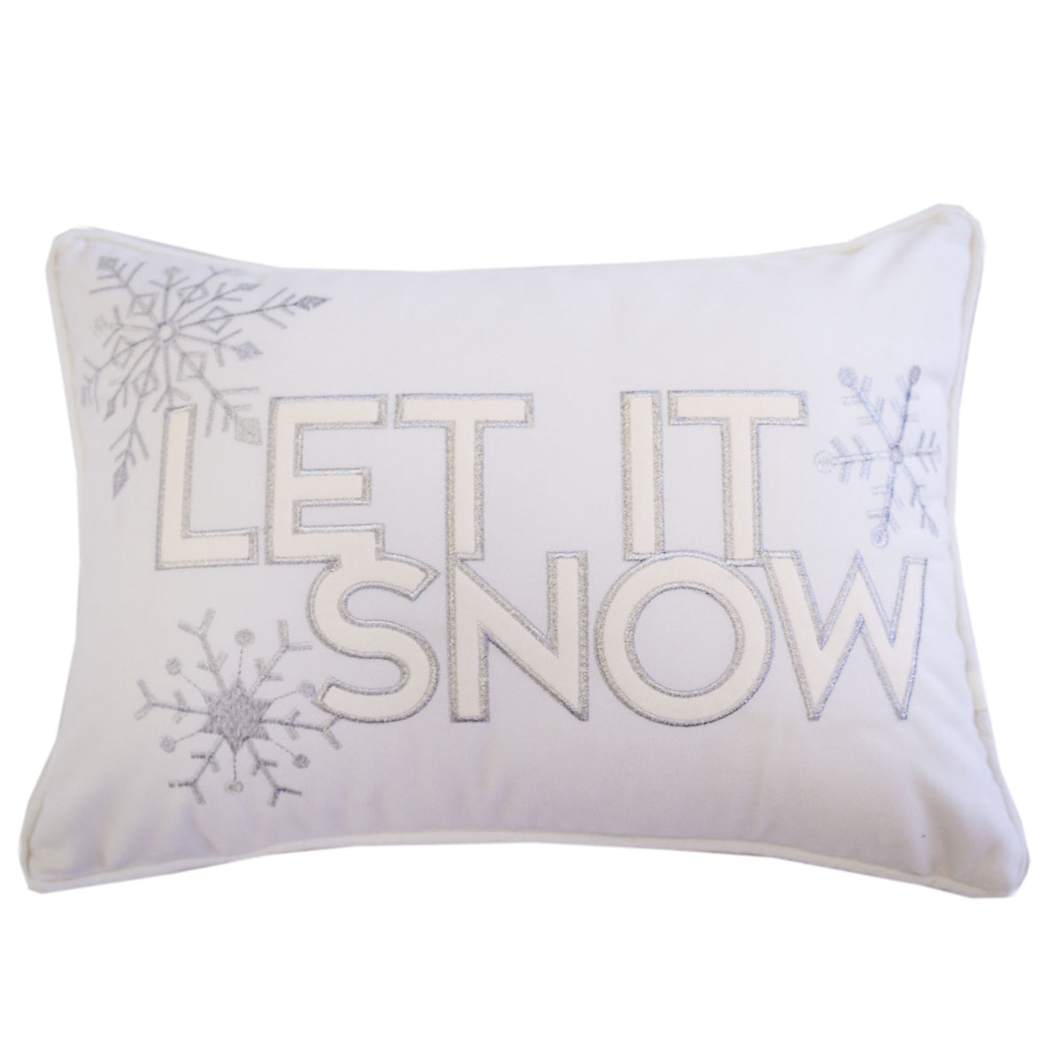 Nneka Let It Snow Lumbar Pillow, photo 3 of 10