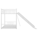 Metal Bunk Bed With Slide, Durable Steel Frame by HouseOfZazla