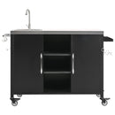 K&K 55.5" Outdoor Kitchen Island with Sink by HouseOfZazla