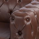 84.06Inch Width Traditional Square Arm removable cushion 3 seater Sofa