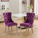 Nikki - Contemporary Upholstered Dining Chair (Set of 2) by HouseOfZazla