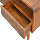 Solid Wood Curved Media Unit by HouseOfZazla
