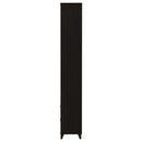 Media Tower With And Drawer With Adjustable Shelves Handles - Brown