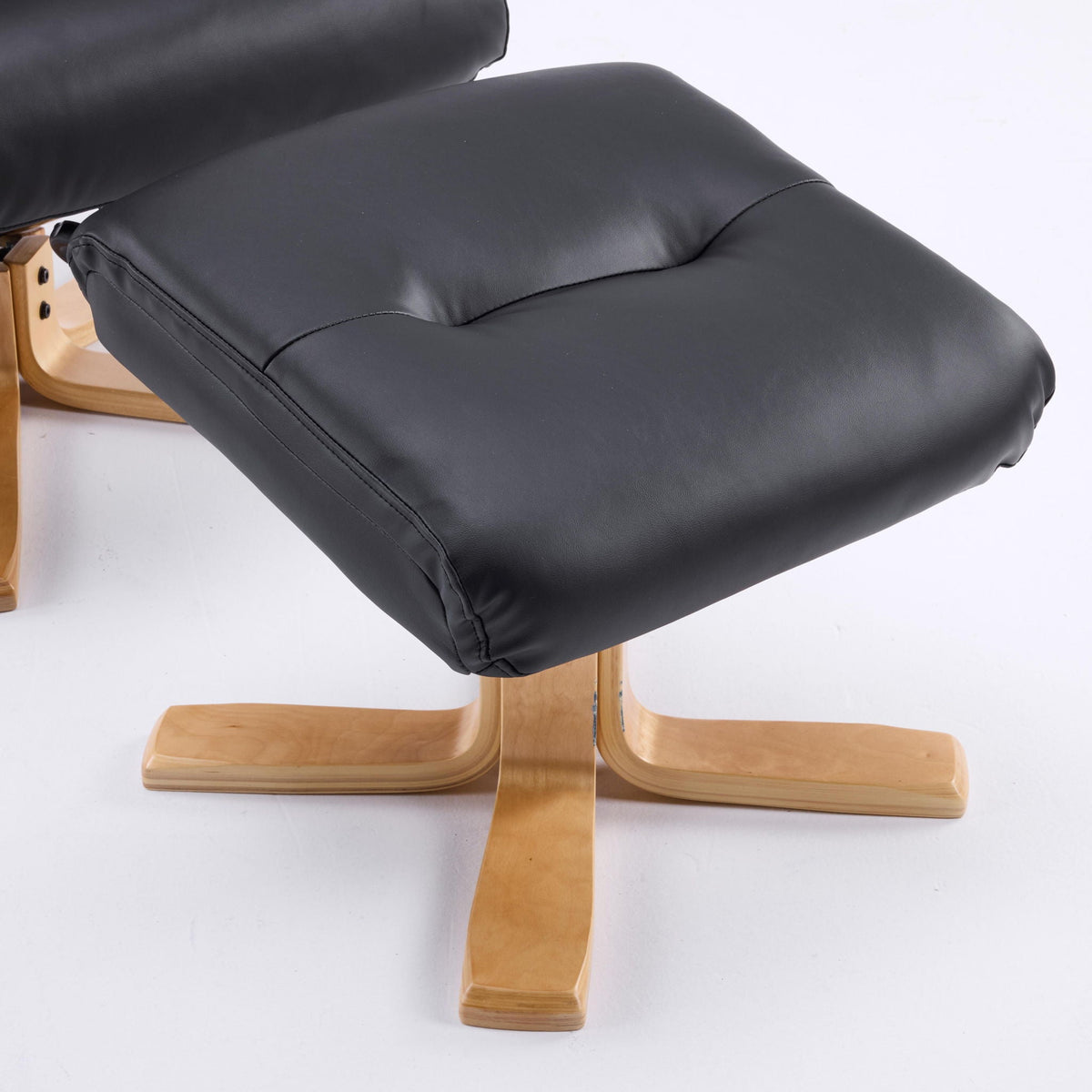 Upholstered Heated Massage 360° Swivel Accent Chair With Ottoman, photo 20 of 40