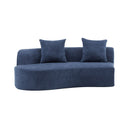 Elegant Curved Sectional Sofa With Full Foam Comfort by HouseOfZazla