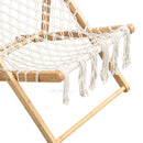 Bamboo Weaving Chair Set With Handwoven Rope For Patio And Living Spaces - Natural by HouseOfZazla