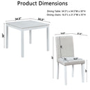 Dining Table Set With Crystal Decoration And Upholstered Chairs by Unique Piece Furniture