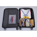 3 Piece Luggage Sets PC Lightweight & Durable Expandable Suitcase with Two Hooks, Double Spinner Wheels, TSA Lock, (21/25/29) Light Purple