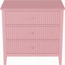 Fluted 3 Drawer Nightstand With Soft Close Slides by HouseOfZazla