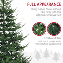 HOMCOM 7.5 Foot Artificial Christmas Tree